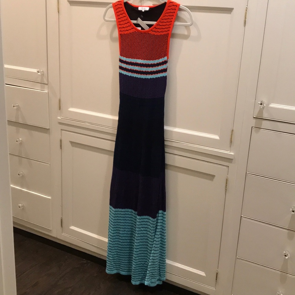 Parker knit maxi dress w/cut-out back.